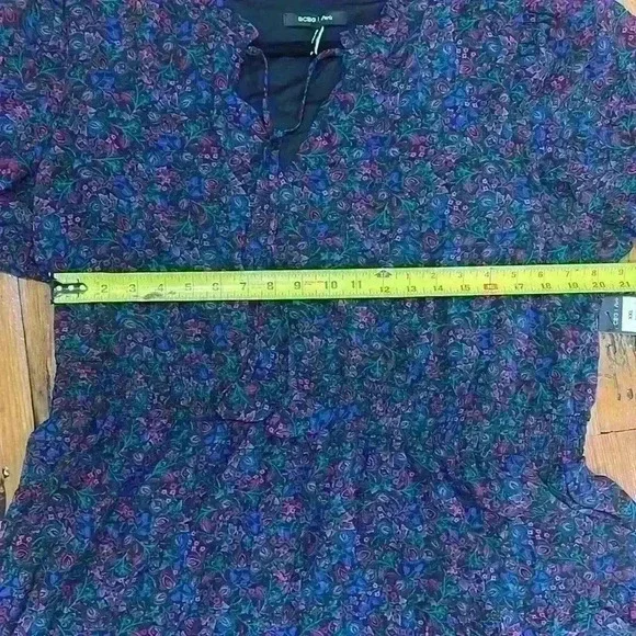 BCBG Paris Collared V-Neck Smocked Tiered Dress, Size XXL NWT - Picture 13 of 15